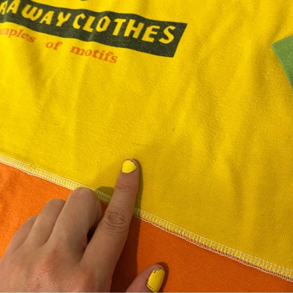 5/$25 Vintage 90s Block Colour Shirt Medium Women’s Punch Far Away Clothes Mail - Picture 6 of 8